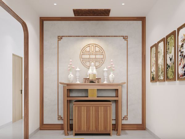 Kinh nghiệm bố trí đèn phòng thờ