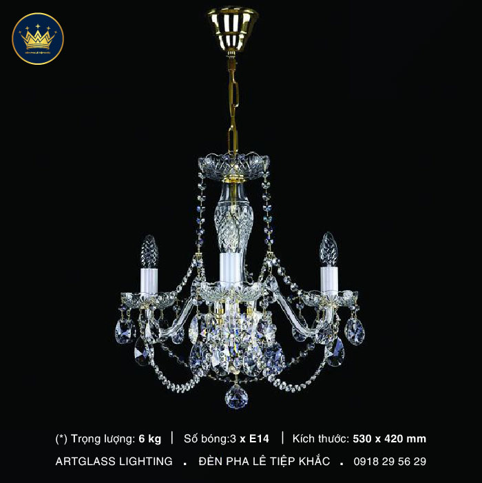 Đèn chùm trang trí căn hộ ELSA III CE