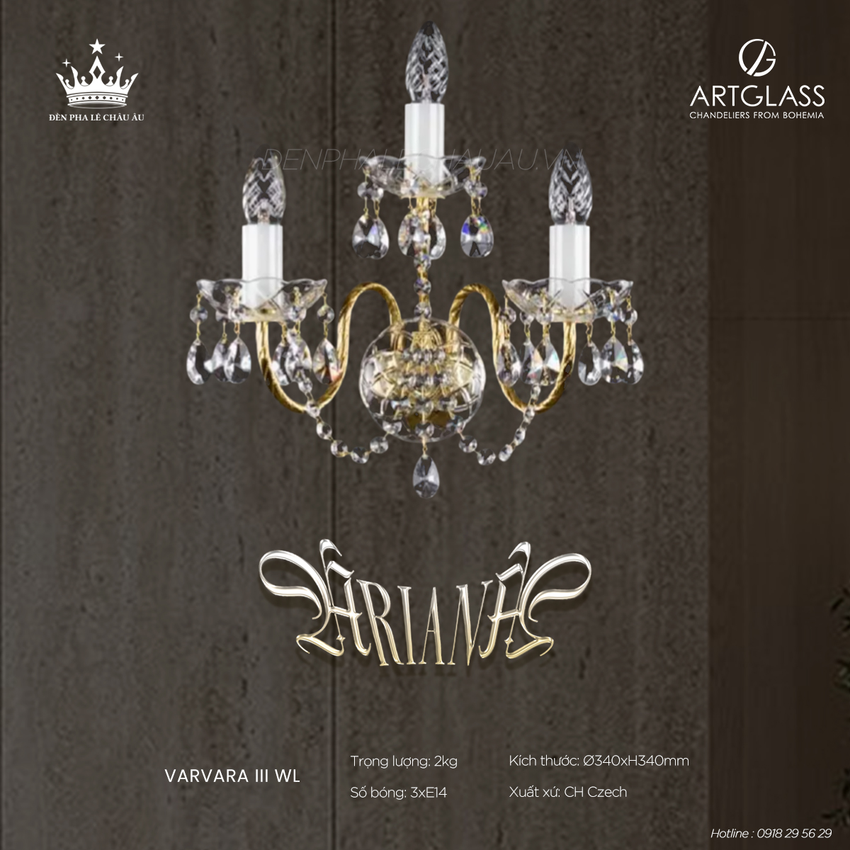 Đèn Tường Pha Lê