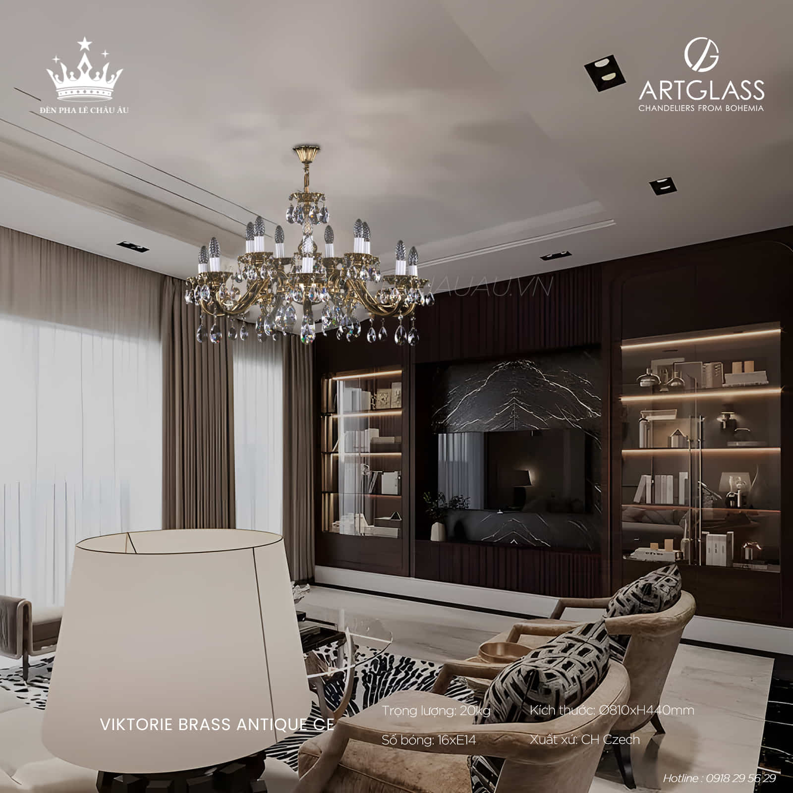 Pha lê – chất liệu nâng tầm ánh sáng