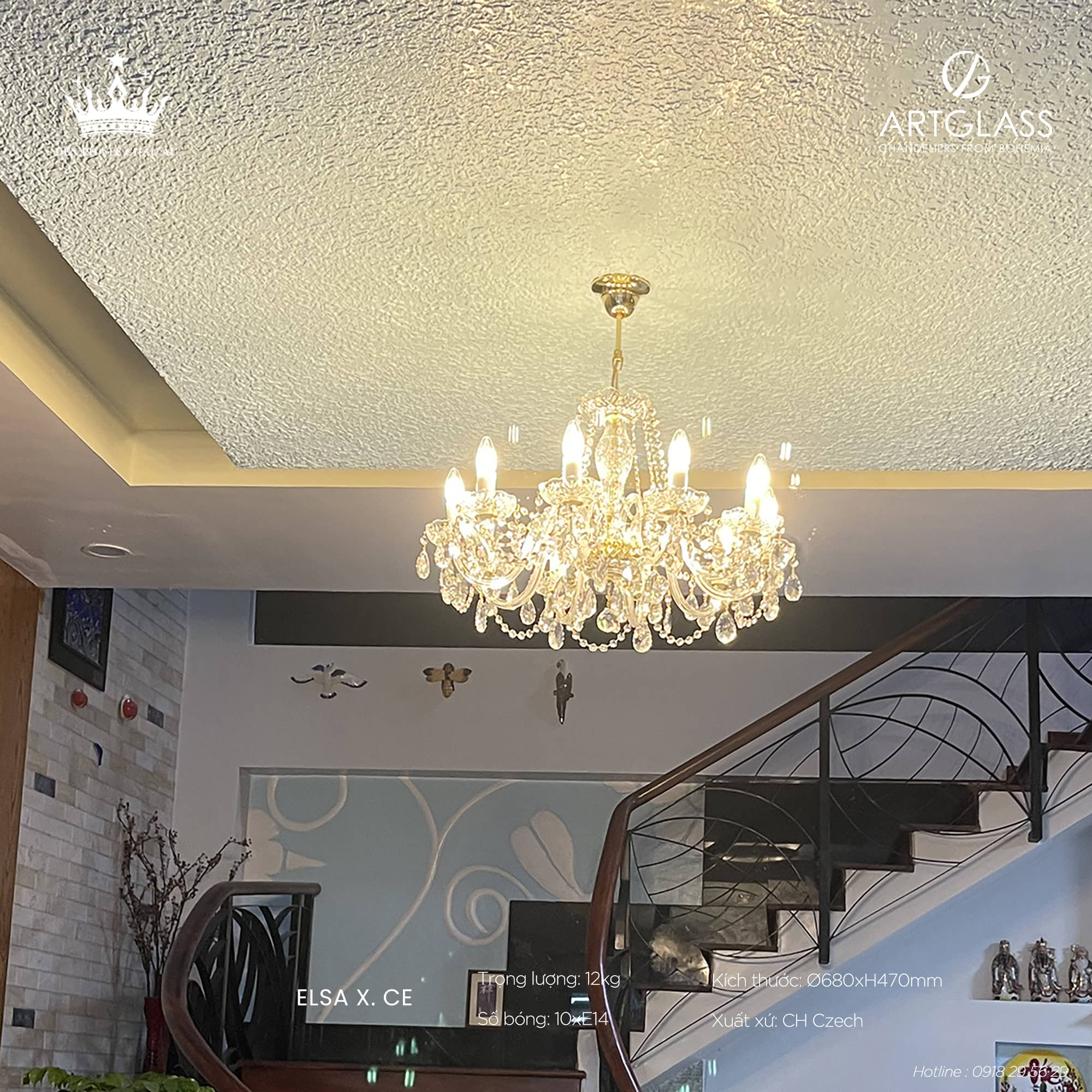 Đèn Chùm Pha Lê ELSA