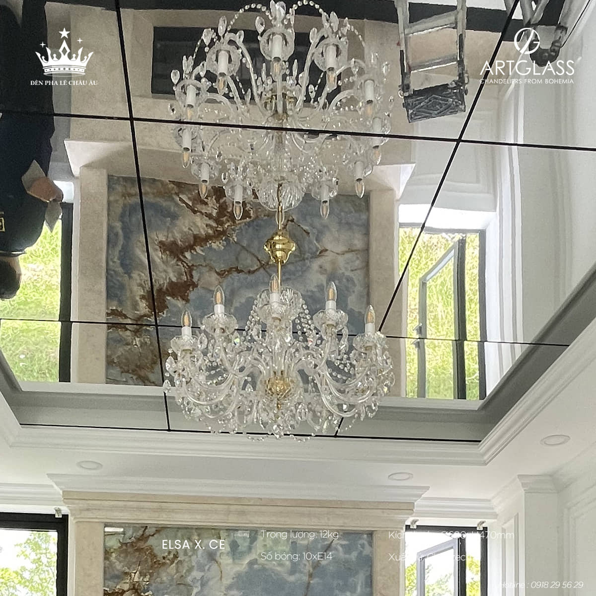 Đèn Chùm Pha Lê ELSA