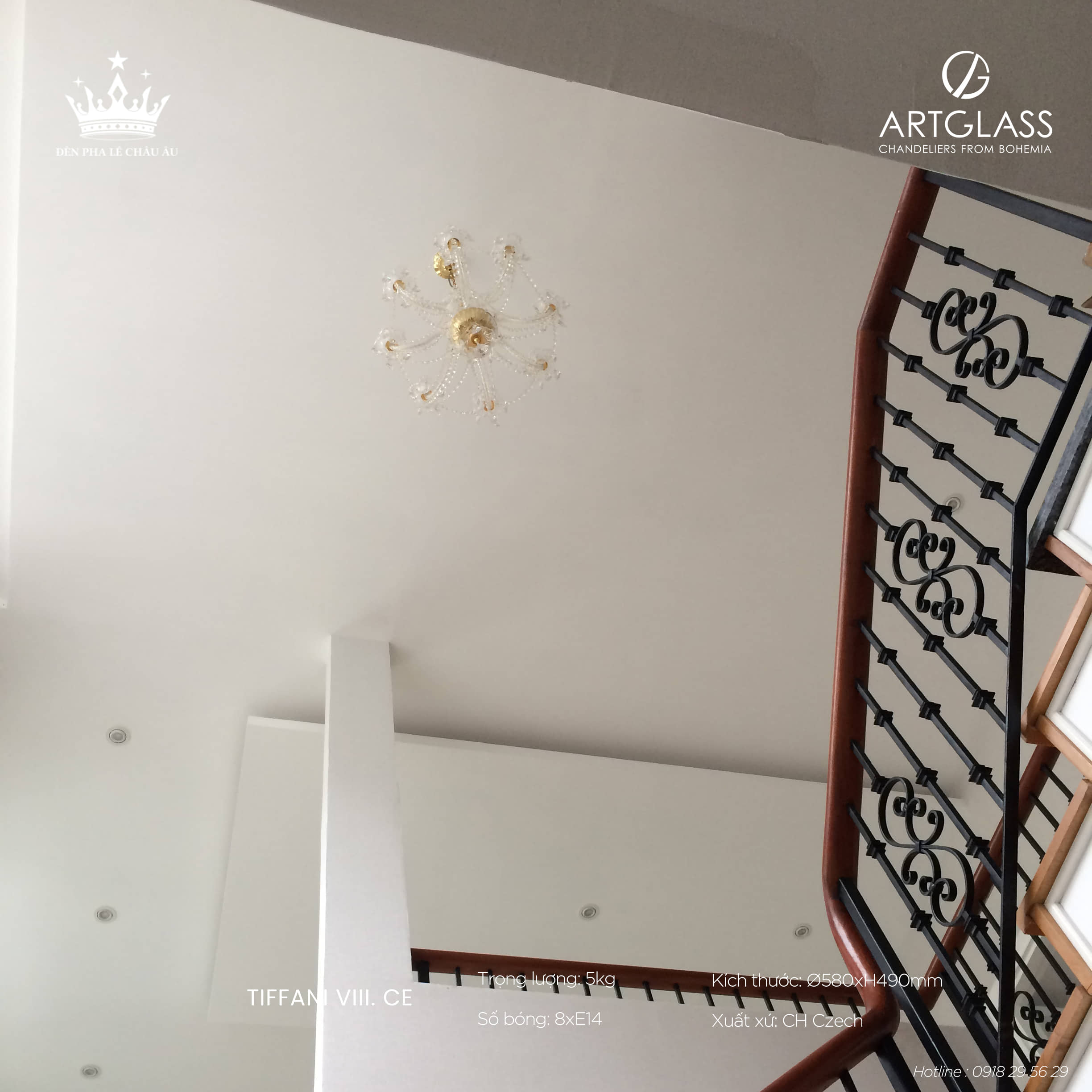 Đèn Gọng Pha Lê TIFFANI VIII