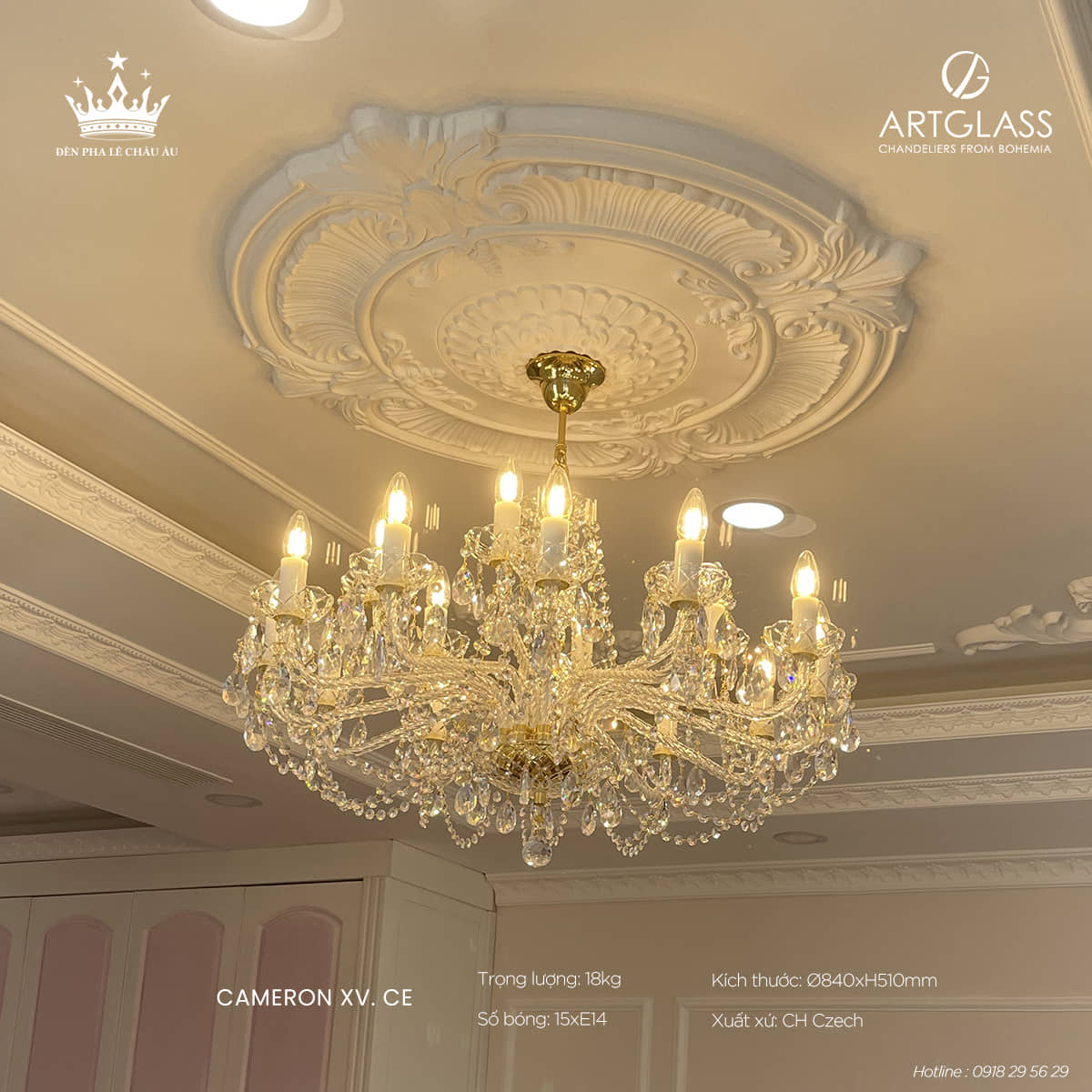 Đèn Phòng Khách CAMERON XV