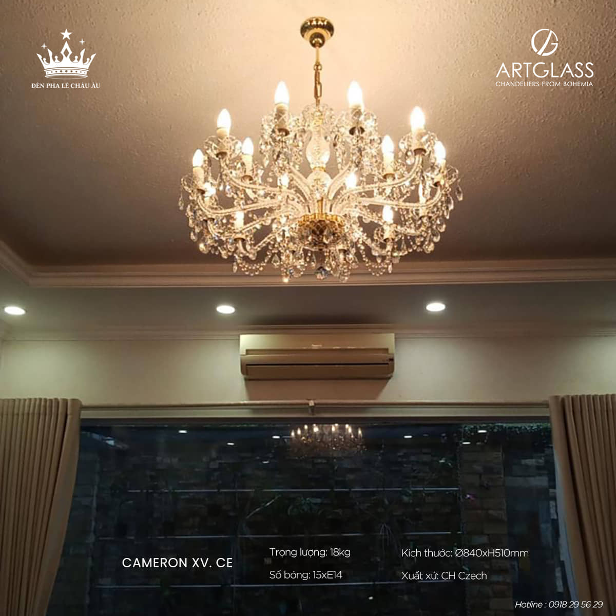 Đèn Phòng Khách CAMERON XV