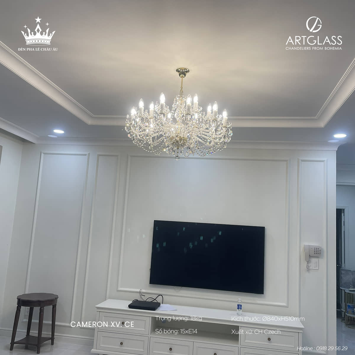 Đèn Phòng Khách CAMERON XV